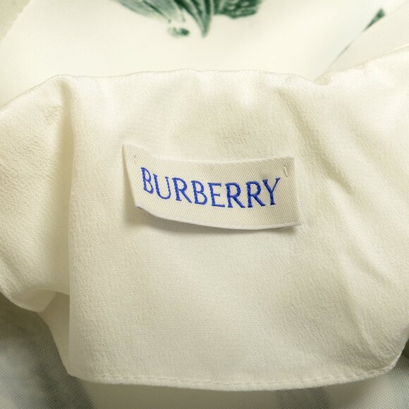 Burberry Women's 100% Silk Pleated A-Line Printed Skirt UK 4 US 2 IT 36 - Picture 4 of 5